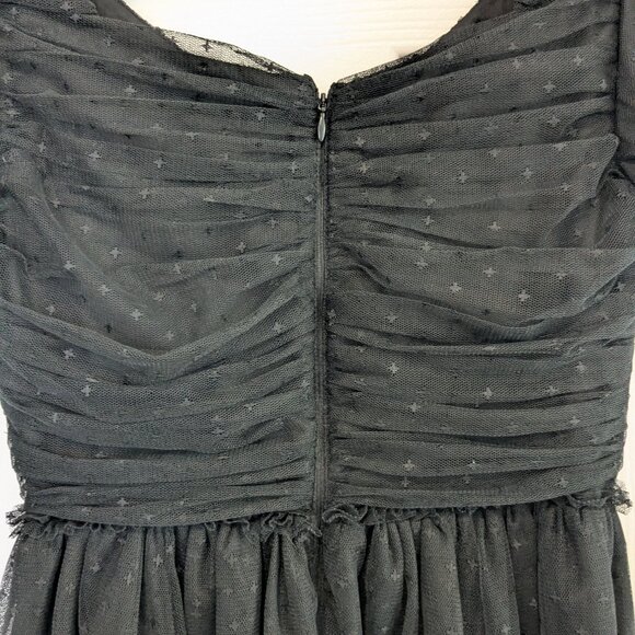 NWT Ivy City Co Gala Tulle Dress Small Whimsical Gather Skeleton Black Ballerina - Picture 15 of 16